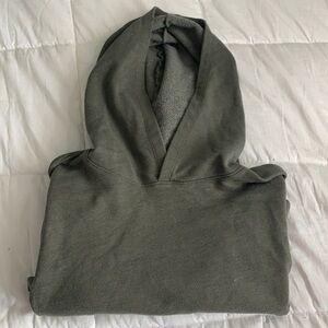 Aero Crop Hoodie - Olive Green